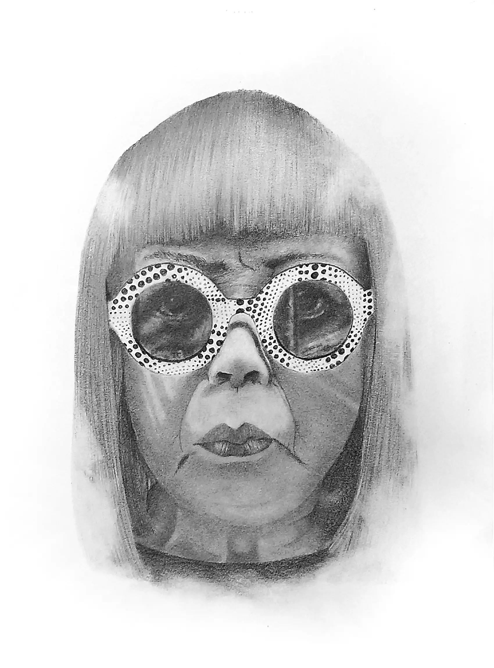 Retrato Yayoi Kusama