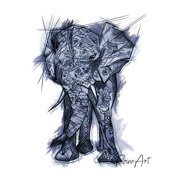 Elefante - Azul